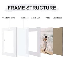 Vittanly 4x6 Picture Frames for Wall Set of