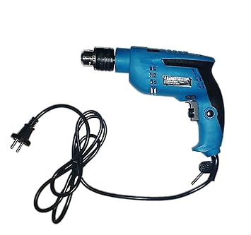 BRAVIO 13 mm Corded Drill 750W, 3000RPM Dual Switch Between Electric Hammer Drill and Impact Drill, with Adjustable Speed