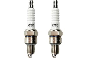 CQSPMOTO 2Pcs A7TC Spark Plug for GY6 50cc 70cc 90cc 110cc 125cc 150cc ATVs Scooter Pit Dirt Bike Go Karts Quad High Performance Upgrade GY6 Spark Plug for Buggy TaoTao Buyang Moped Roketa Sunl Baja