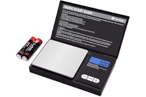 UNIWEIGH Gram Scale,200 gx0.01 g(7.05 oz x 0.001 oz) Digital Pocket Scale,Electronic Smart Weigh Scale,Portable Small Jewelry Scale Grams and Ounces,Mini Scale with LCD Display,Tare