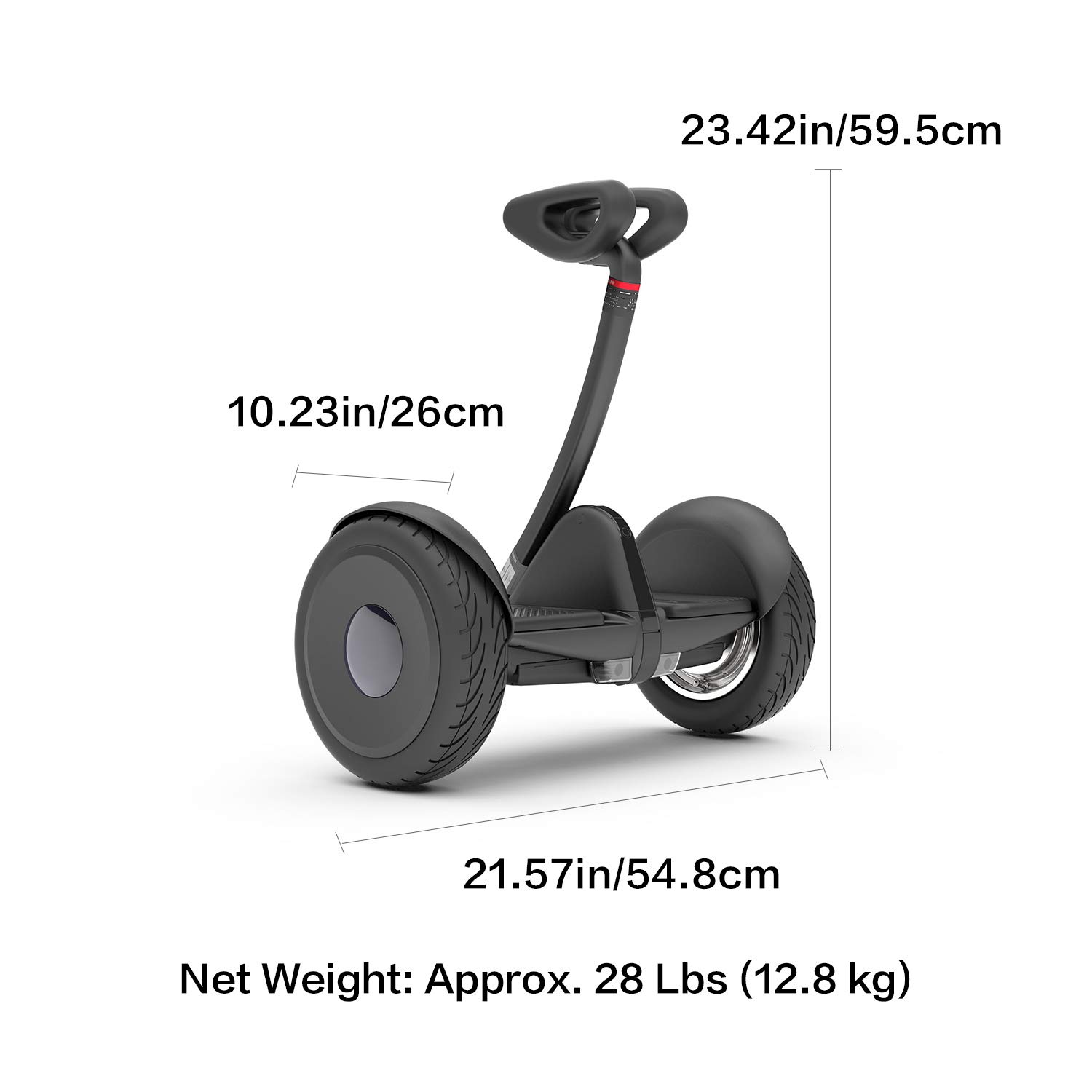 Segway Ninebot S2 Electric Self-balancing Scooter, 11.2mph Top Speed, 21.7 Miles Range w/Adjustable Height, Hoverboard UL-2271 2272 Certified
