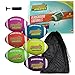 K-Roo Sports Atomic Athletics 6 Pack of Neon Rubber Playground Footballs - Regulation Size 9, 11.5