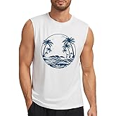 MISS MOLY Mens Summer Beach Tank Top Hawaiian Palm Tree Tanks Sleeveless Graphic Vacation Shirt Gym Muscle Tee