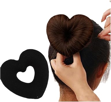 Amazon Com Inkach Womens Hair Ring Pretty Girls Heart Donut Bun