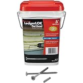 FastenMaster LedgerLok Flat Head Wood Screw - Bucket of 250 - 5"