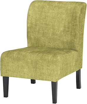 Ashley Furniture Signature Design Triptis Accent Chair Contemporary Kiwi Green Dark Brown Legs Amazon Ca Home Kitchen