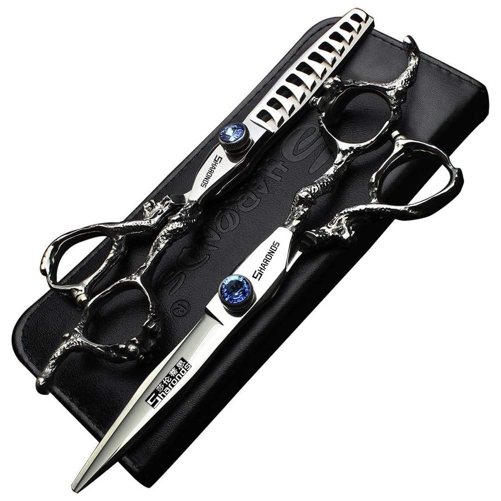 5.5/6/7.5/7/8-inch Professional Hair Clippers, Japanese 440C Jewelry Scissors (6 inches -2pc-B) — image 1