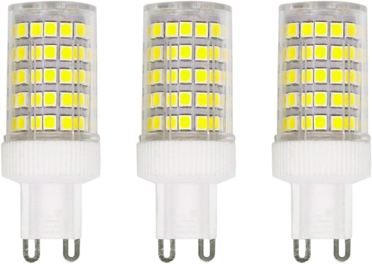 ZFQ 10W G9 LED Light Bulb, Cool White, 6000K, Equivalent 150W Halogen, 86Pcs LED, 1000 LM, 360° Beam Angle, Super Bright