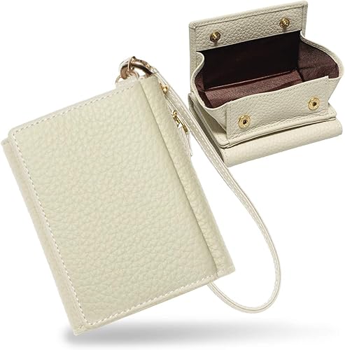 Amazon Co Jp Flank Gerald ミニ財布 キーケース スマートキー キーレス リモコン 車 小さい財布 牛本革 レザー 財布 レディース メンズ ストラップ付 キーウォレット 三つ折り カード入れ 小銭入れ Ivory アイボリー ジュエリー