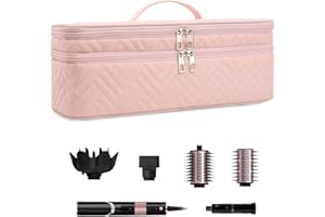ARLMEGOR Double-Layer Carrying Case Apply to Revlon One-Step Hair Dryer, Travel Bag for Hair Volumizer/Styler,Water Resistant Storage Organizer Box,Compatible with FlexStyle Attachment (Bag Only)