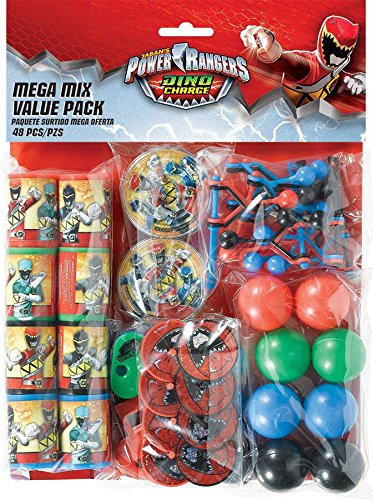 Power Rangers Dino Charge Mega Favor Pack (For 8 Guests) by Amscan Power Rangers Dino Charge Mega Favor Pack (For 8 Guests) by Amscan