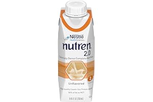 Nutren (2.0 kcal/mL) Calorically-Dense Tube Feeding Formula, Unflavored, 8.45 Fl Oz or 250 mL (Pack of 24)