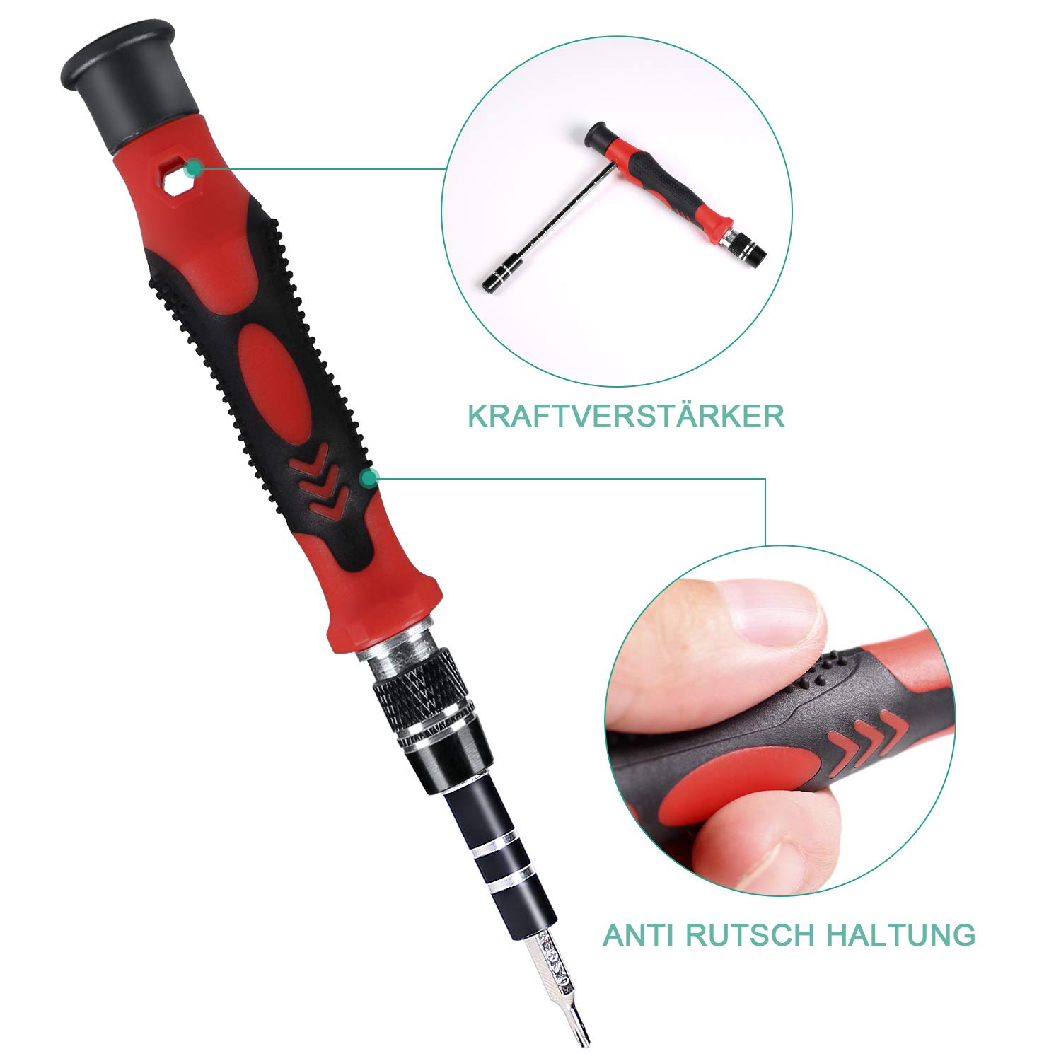 Gocheer Präzisions Schraubendreher Set, 115 in 1 Mini Feinmechaniker Reparatur Werkzeug Set für Elektronik, Smartphone,Laptop, PC, Konsolen, Kamera, Uhrenel