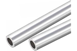 TOP-VIGOR 2Pcs 6063 Aluminum Round Tube, 30mm OD 20mm ID 200mm Length Seamless Aluminum Straight Tubing Pipe Tubing for Industry DIY Projects