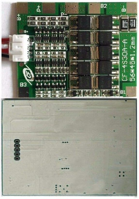 2pcs 4S 30A 14.8V Li-ion Lithium Battery PCB BMS 18650 Charger Protection Board, Black Green - Image 4