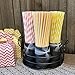 Outside the Box Papers Pink and Yellow Stripe Chevron Paper Straws 7.75 Inches 100 Pack Pink, Yellow, White