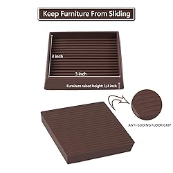 3x3 Square Rubber Furniture Caster
