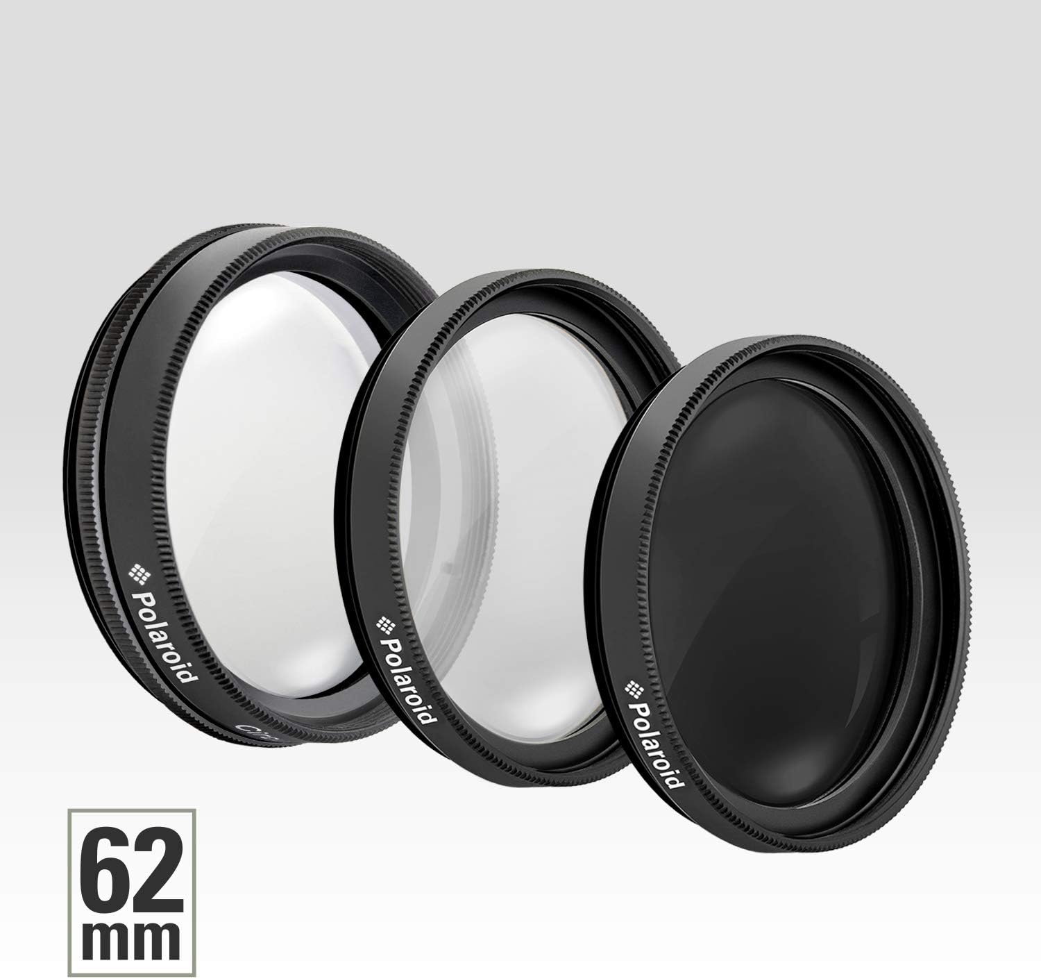 Polaroid Optics 77mm 3Piece Filter Kit Set UV,CPL,FLD,& Neutral