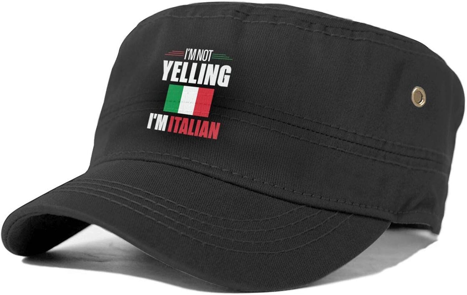EOEXKS I'm Yelling I'm Italian Men & Women Cap Fashion Flat Cap
