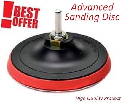 Advanced Sanding Disc 5 Inch with Lock Nut and 5 pc Sandpaper for Grinder/Drill