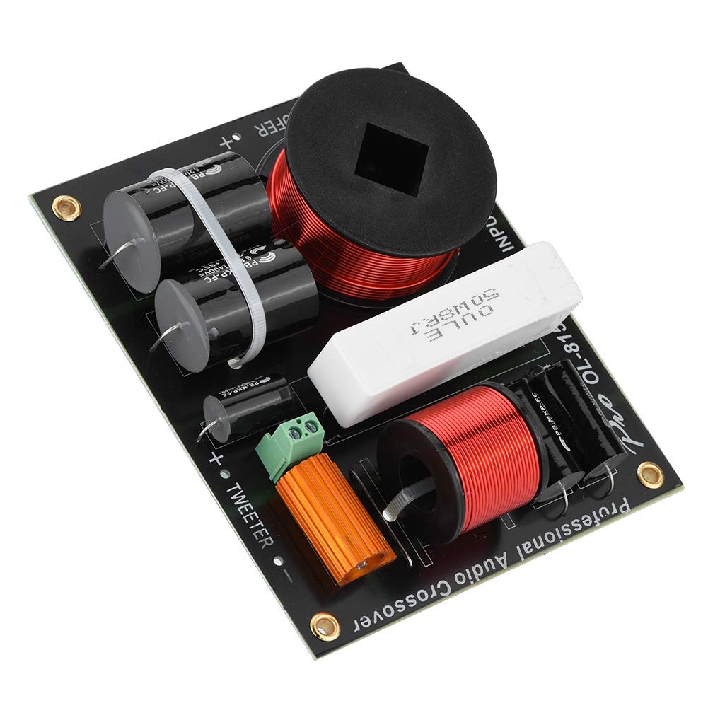 Topiky 2-way Frequency Divider Crossover Filter Professional Speaker Divider Partials Device for All 12-18 inch Stage Speakers