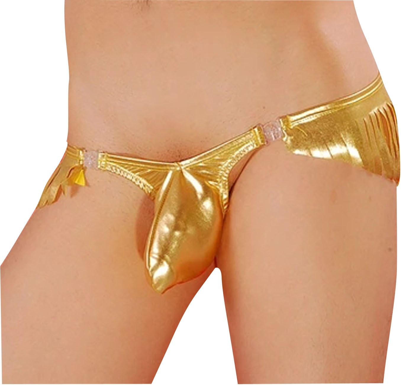 HIMEALAVO Jockstrap Men Briefs Sexy Gay Bikini Thongs U Convex Men's Underwear