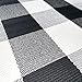 UKELER Black and White Rug 2×3, Cotton Buffalo Plaid Rugs for Front Porch Machine Washable Cute Farmhouse Layered Door Mats Welcome Doormats Outdoor Front Porch Rugs