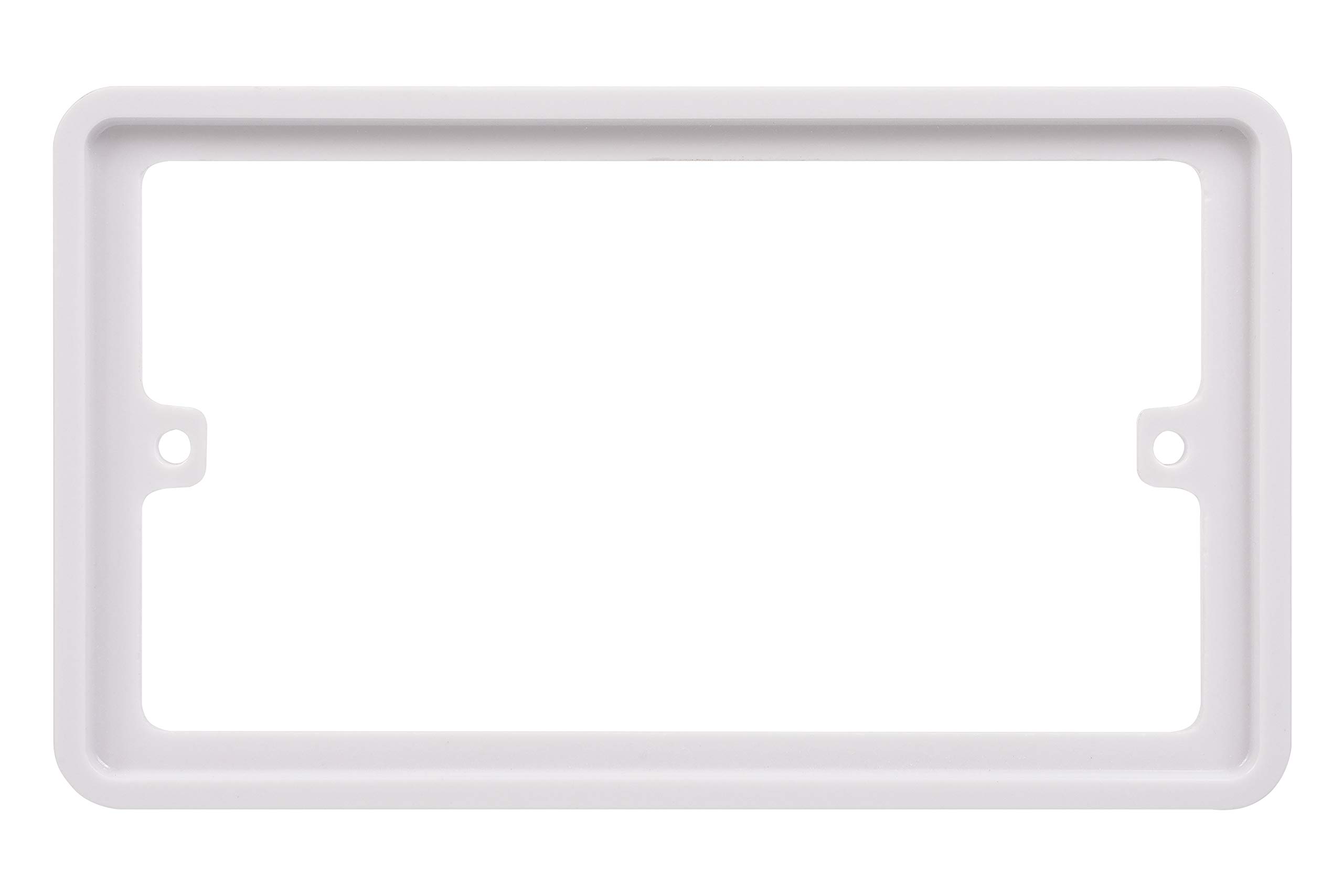 Schneider Electric - Lisse White Moulded, Double Socket Surround, Spacer, GGBLSPC2S, White