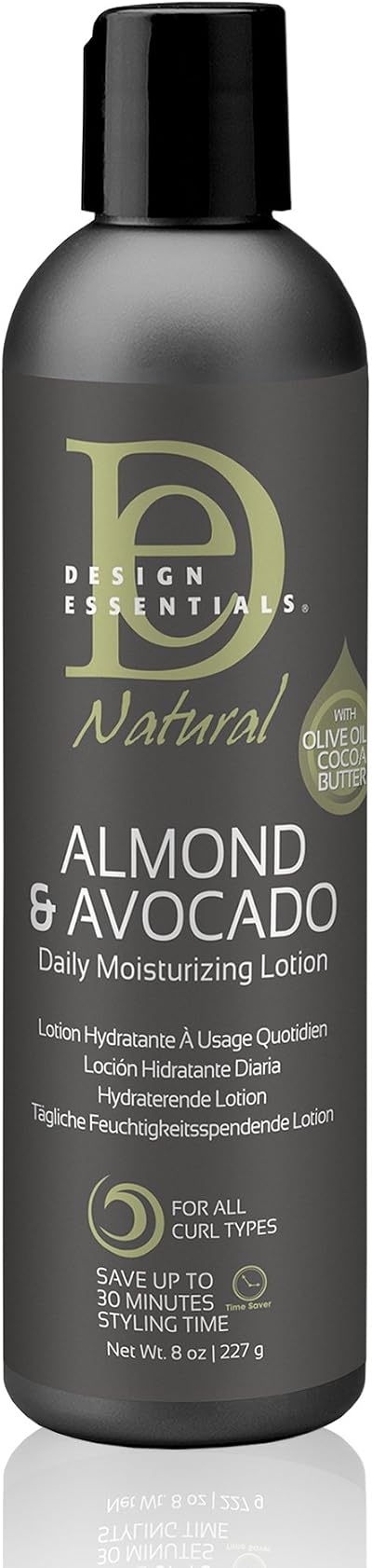 Design Essentials Natural Almond Avocado Daily Moisturizing Lotion 8 oz Dry Hair