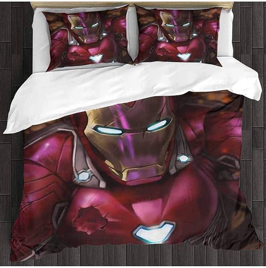 Amazon Com Scgold Bed Sheets Set Iron Man Avengers Infinity War