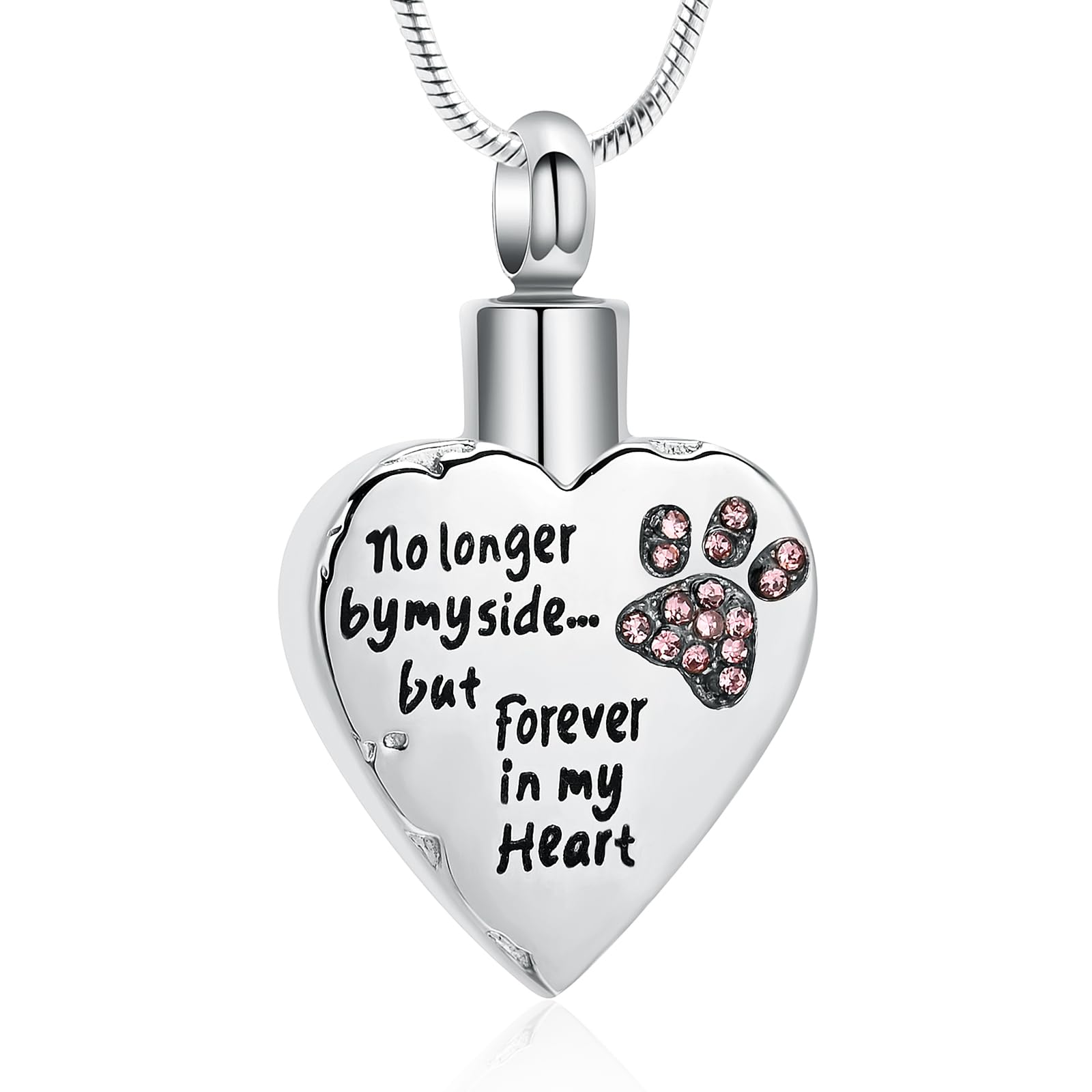memorial jewelry Your Wings were Ready,But My Heart was Not Stainless Steel Carved Locket Cremation Urn Necklace for Pet Dog Cats