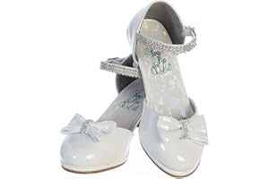 Swea Pea & Lilli Bella Silver Shoe w/Low Heel & Rhinestone Strap