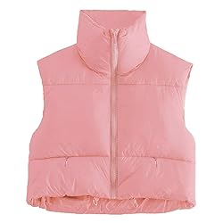 Kissonic Women's Padded Down Vest Puffer Stand