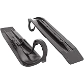 Pair of Black Slydog Powder Hound 8" Snowmobile Skis