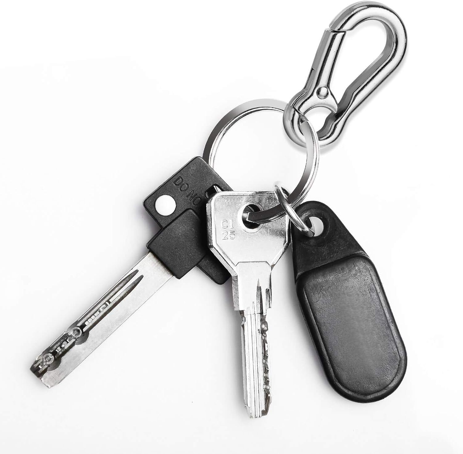 Keychain Clip with Key Ring, Cridoz 4pcs Key Chain Clip Hook with 16Pcs Key Rings for Car Keys, Dog Tag and Key Chain (Assorted Sizes) at  Men’s Clothing store