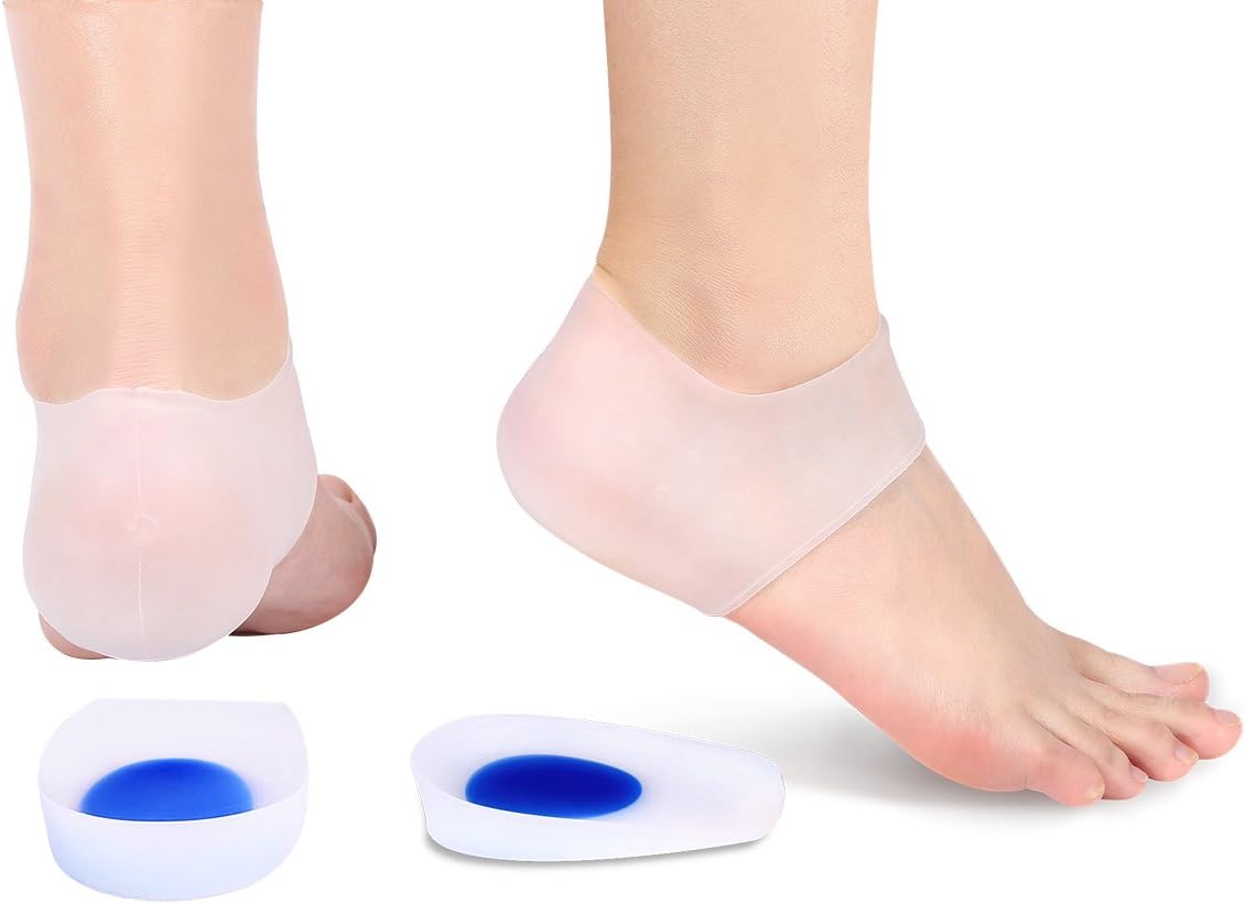 Rosvola Gel Heel Cups Inserts Pad, Compression Free Pain Insoles Pads
