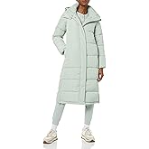 Amazon Essentials Womens Water Repellent Recycled Polyester Long-Length Hooded Puffer Coat (Available in Plus Size)