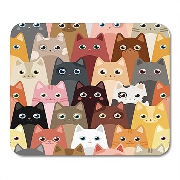 Minnsok Tapis De Souris Humoristique Motif Chat Dessin Animé