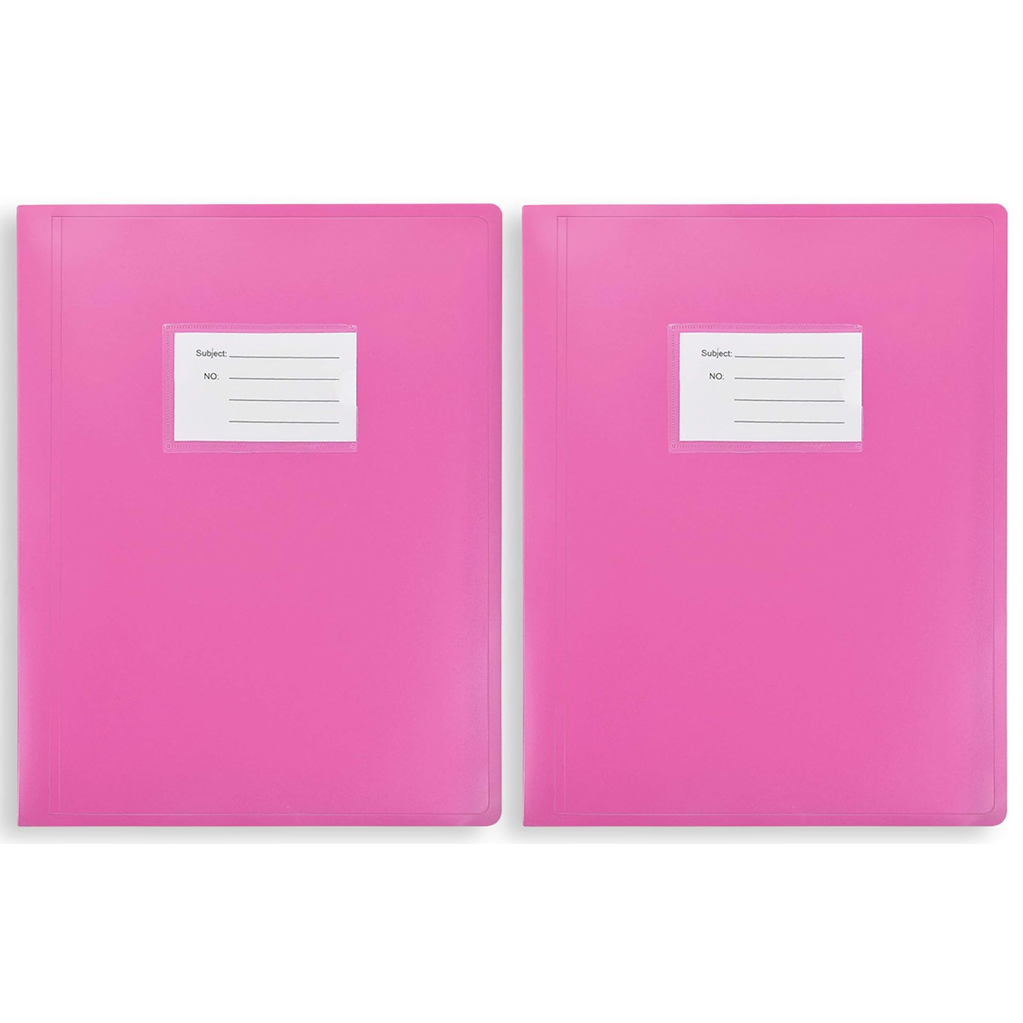 Arpan A4 Display Folder with 104 Pockets | Book Folders for School & Office | Portfolio Book for Certificates, Coursework & Choir Sheets – (Pink Pack of 2)