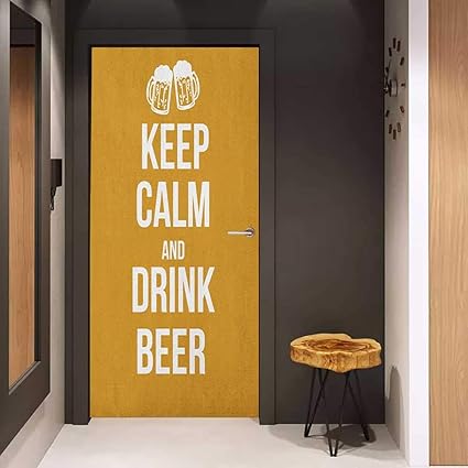 Amazon Com Onefzc Pantry Sticker For Door Keep Calm Drink Beer