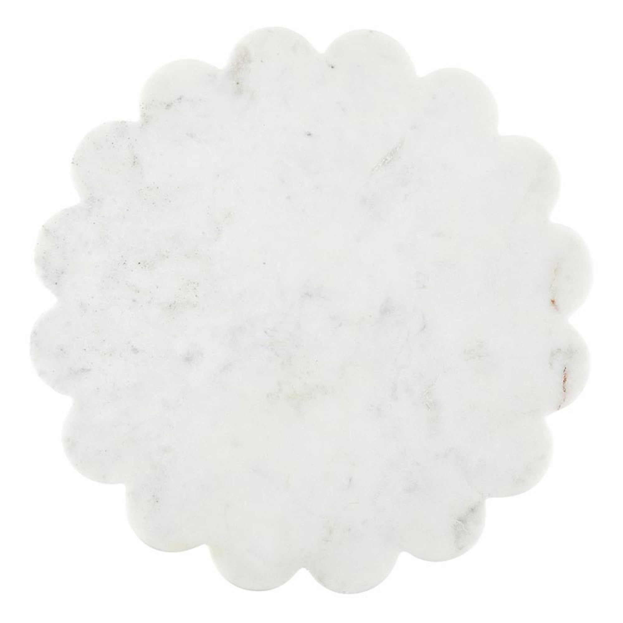 Santa Barbara Design Studio Marble Charcuterie Boards Cheese Board Round Scalloped Cutting Board, 12