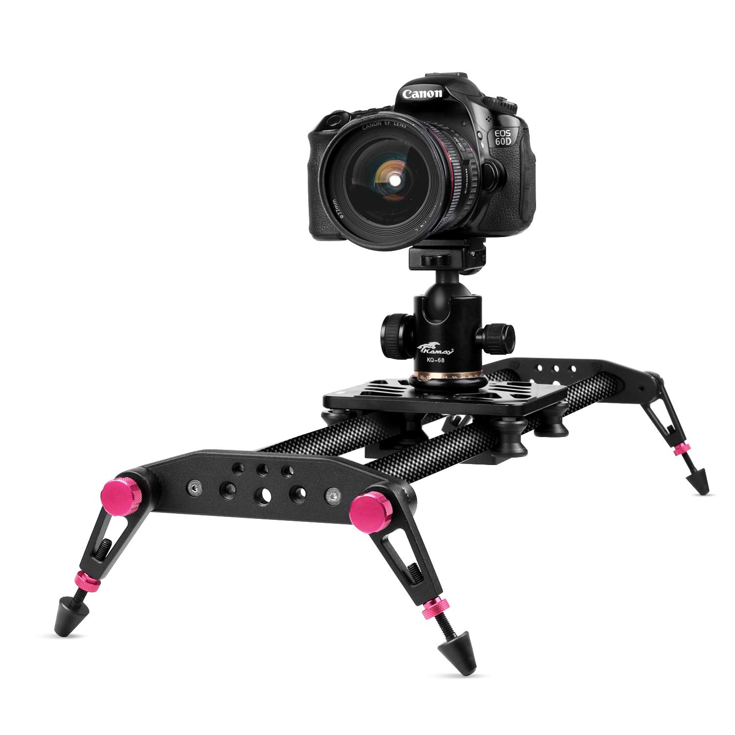 Buy TNP 24 inches / 60cm Camera Slider for DSLR, Carbon Fiber Dolly ...