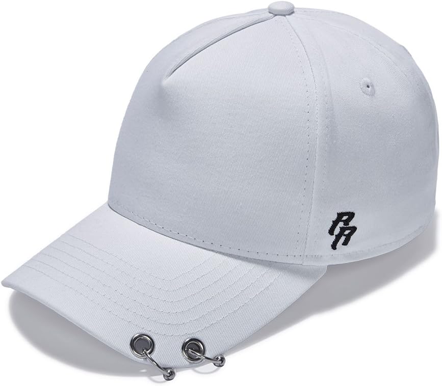 RIOREX Plain hat 100% Cotton Baseball Cap Korean Iron Ring Long Strap Adjustable