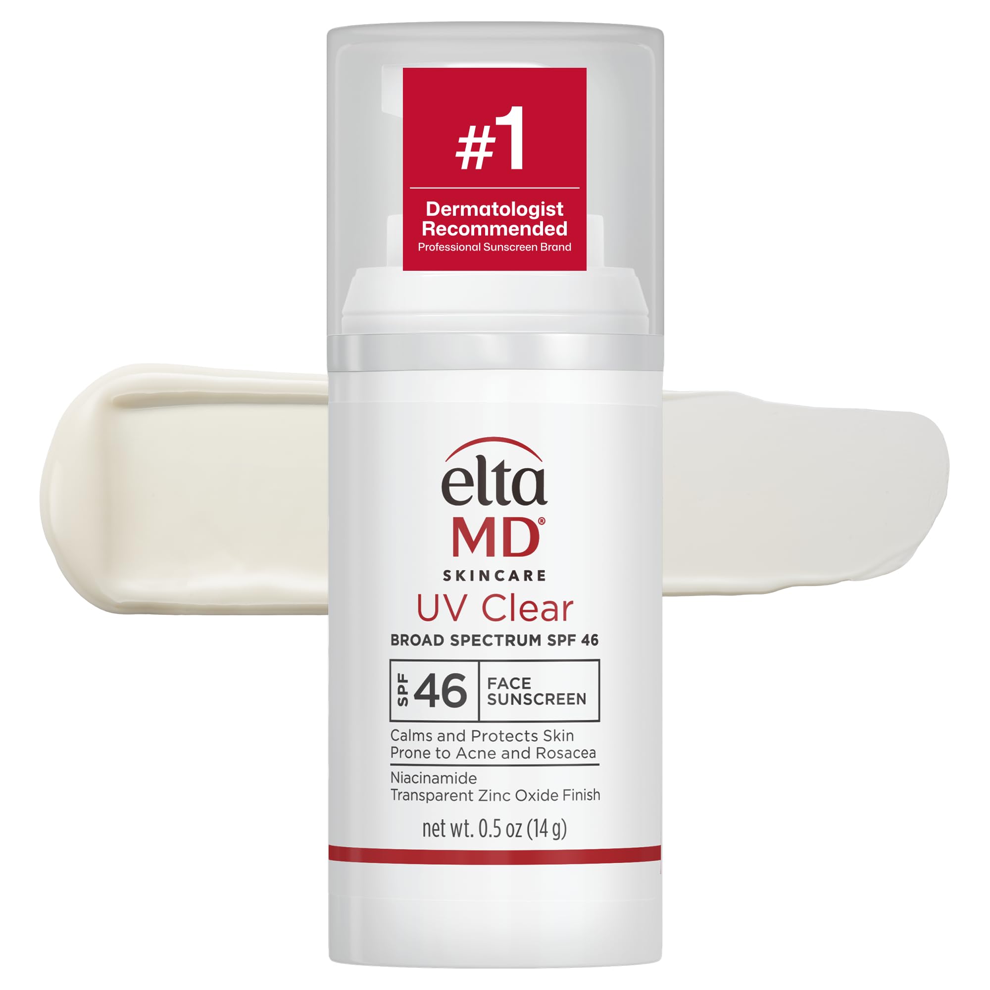 Photo 1 of ** USED ** EltaMD UV Clear Face Sunscreen SPF 46, Oil Free Sunscreen with Zinc Oxide, Dermatologist Recommended, 0.5 oz