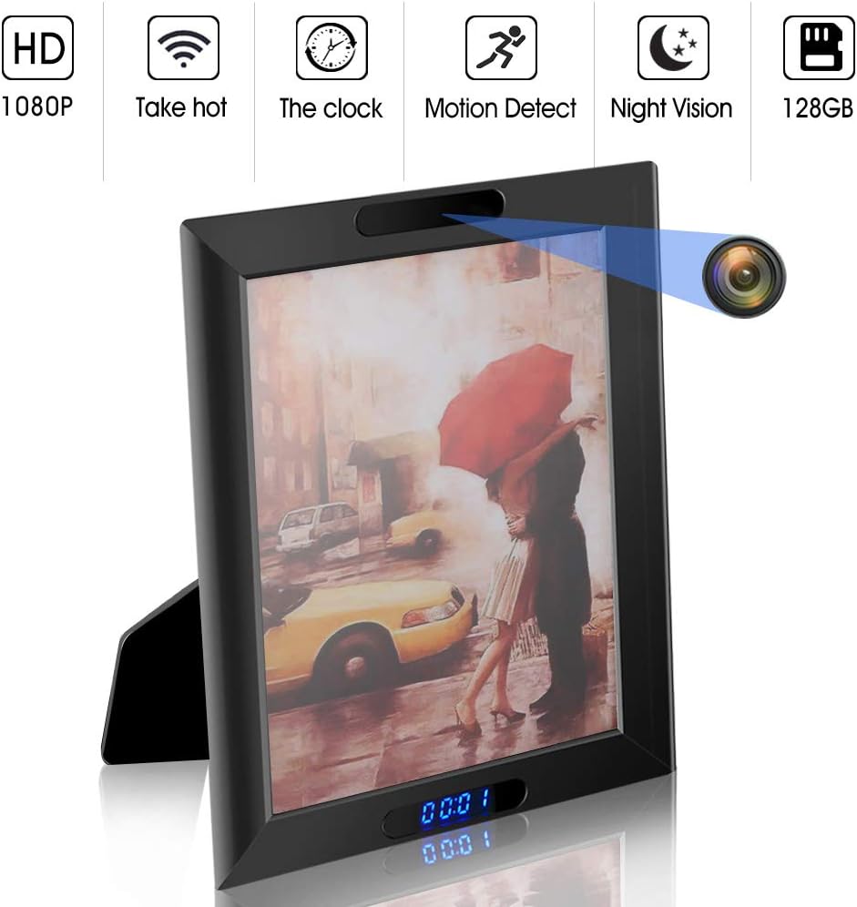 Spy Camera Photo Frame WiFi Hidden camera,Kaposev 1080P Amazon.co.uk