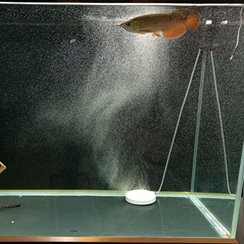 MIRACLE BLACK Micro Oxygen Smallest Bubble Diffuser, Non-Floating Air Stone with an air Control Valve, Silent & Subtle Design 4" inch