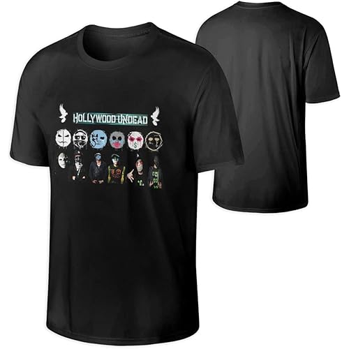 StellaR. Walker Men Hollywood Undead Music Band Comfortable Aid Cycling Cotton Tee Shirt Gift