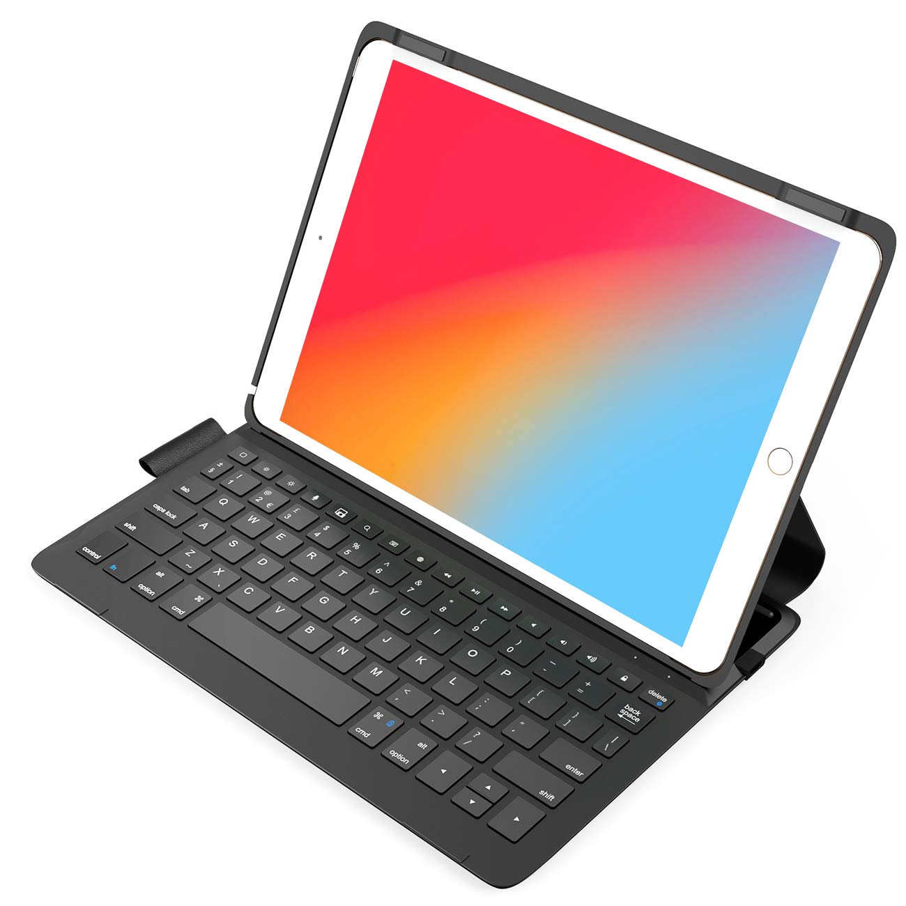 Inateck Keyboard Case for iPad 2021 9th/2020 8th/2019 7th Gen 10.2 Inch, iPad Air 3/Pro 10.5 Inch, Ultra Slim, UK Layout, BK2006