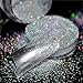 Laser Silver Holographic 0.2mm Powder Dust Acrylic Nails Art Glitter Tips Deco Gel Polish Nail Body Crafts Decoration N32