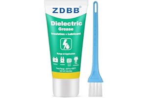 ZDBB Dielectric Grease for Electrical Connectors Automotive, Tune Up Dialectric Grease with a Brush, Electric Grasa Spark Plug, Battery Terminal, Marine Waterproof Heat-Resistant 1oz (1pcs)